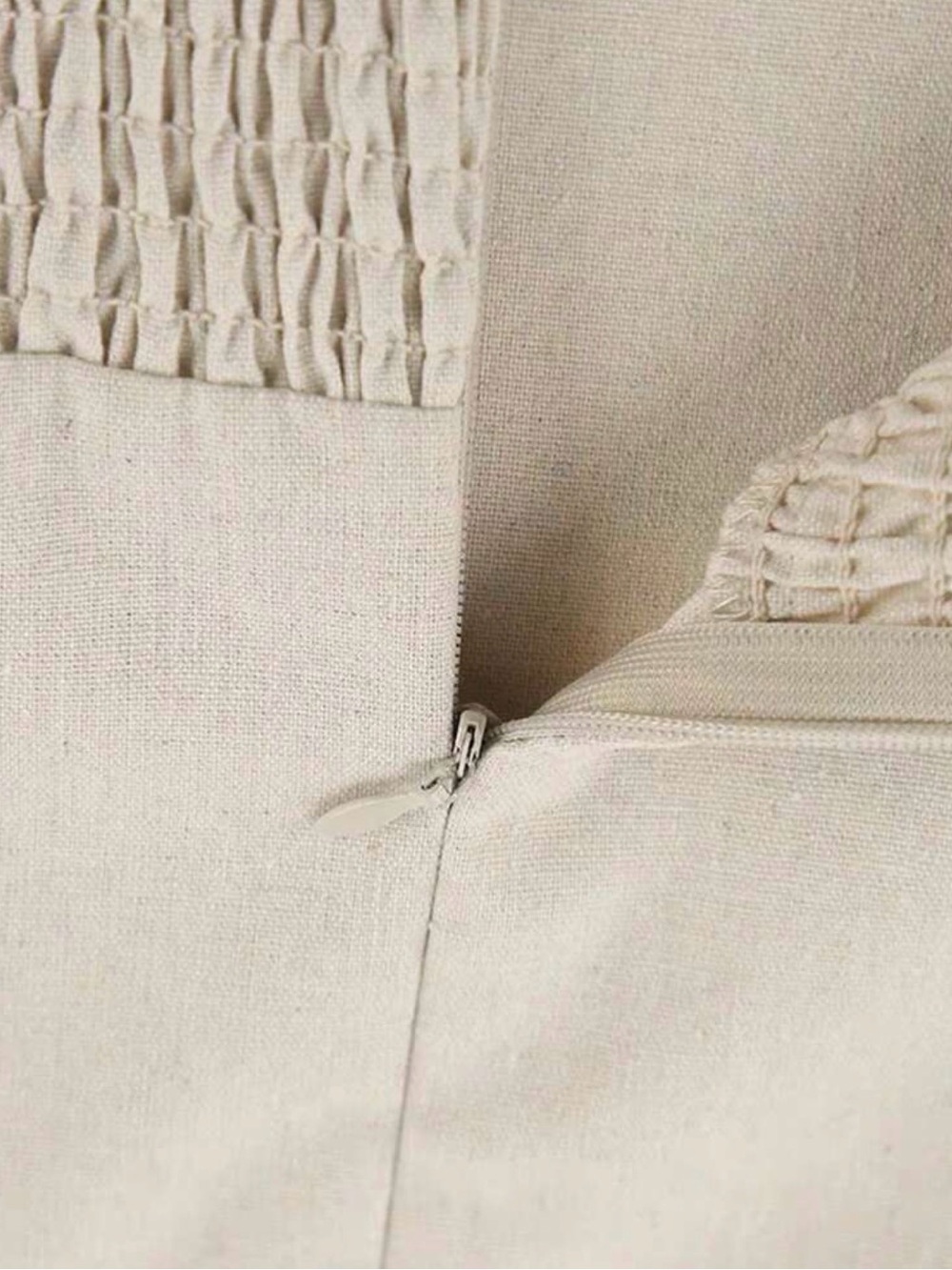 NEW Beige Linen Strapless Maxi Dress - Picture 8 of 12